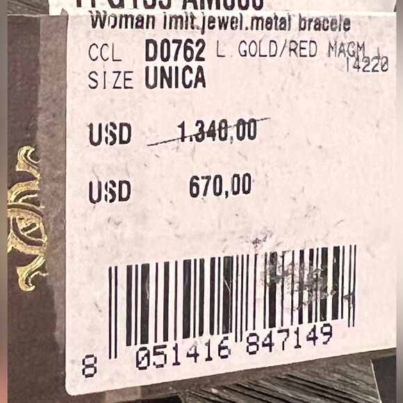 Roberto Cavalli NWT Bracelet Size 7.5” - Picture 8 of 9